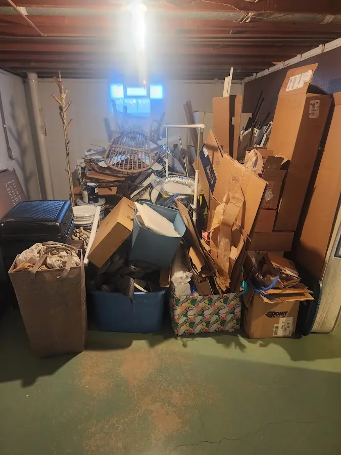 Roll-off dumpster container at job site for Yard Waste Dumpster Rental in Box Elder